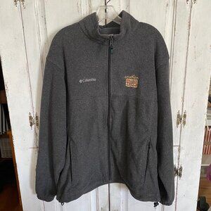 Pre-Owned Men's Columbia Dark Gray Fleece Jacket w/ Loxton Golf Course Patch S L